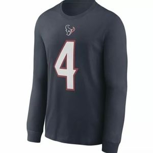 Deshaun Watson Houston Texans Nike Long Sleeve T-Shirt - Navy Size XL